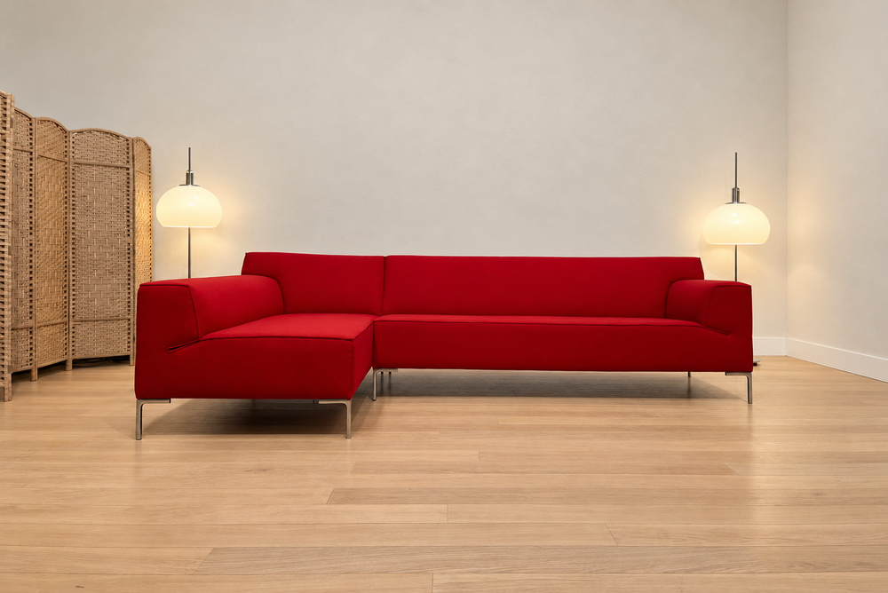NIEUWSTAAT Design on Stock Bloq Hoekbank Rood | NP €6.950