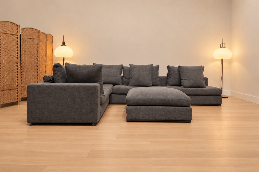 NIEUW Flexform Groundpiece Grijs + GARANTIE | NP €27.500