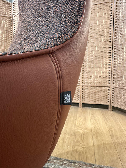 Rolf Benz Meg Draaifauteuil Leder – NP €2.250