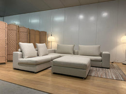 Flexform Groundpiece Hoekbank + Hocker – NP €30.000