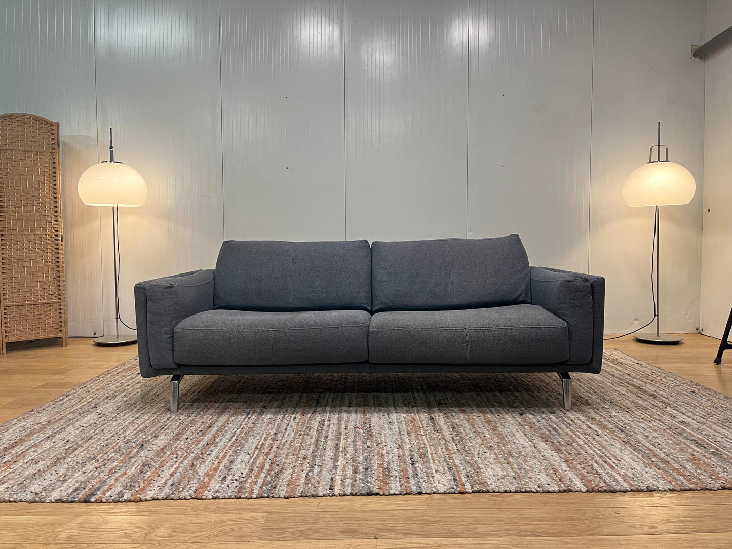 Leolux Bellice 3-Zits Bank Wol Grijsblauw