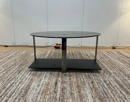 Minotti Low Console Glazen Salontafel