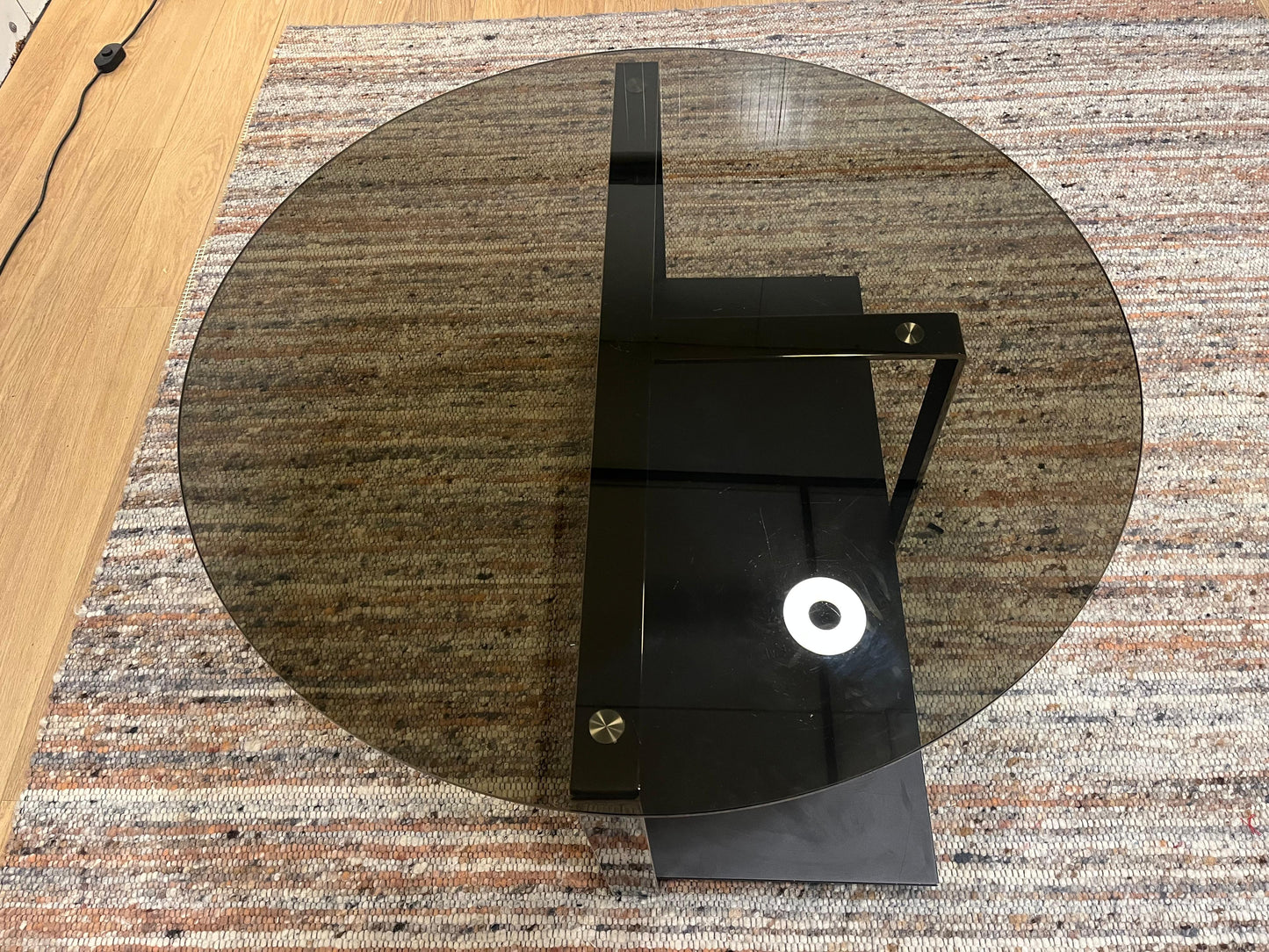 Minotti Low Console Glazen Salontafel