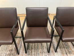NIEUWSTAAT 4x Leolux Window Eetkamerstoel Leer