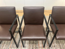 NIEUWSTAAT 4x Leolux Window Eetkamerstoel Leer