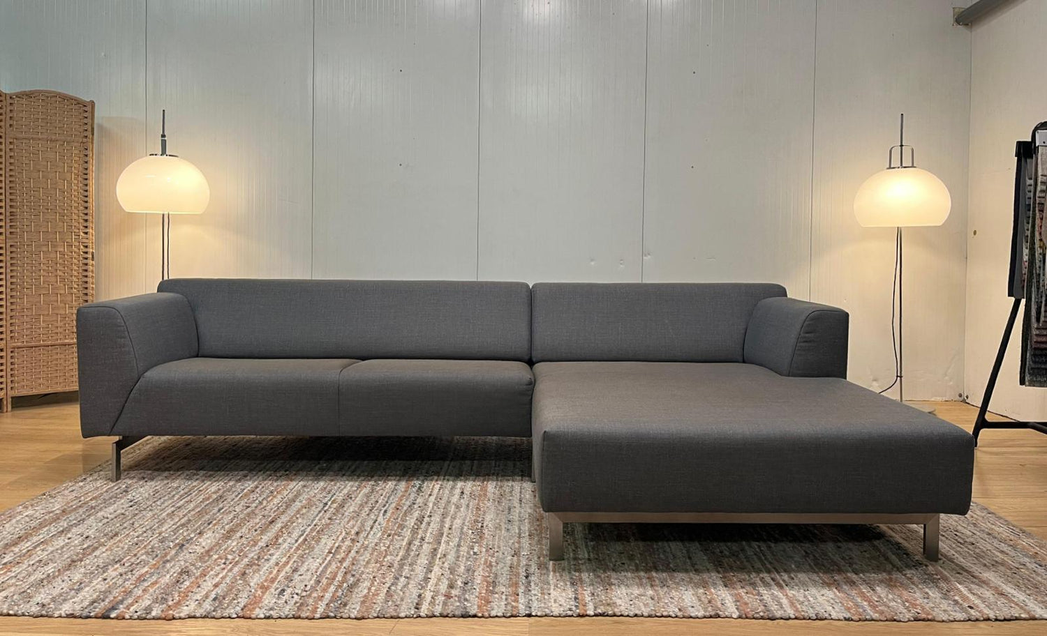Rolf Benz Linea Hoekbank Grijsbruin – NP: €8.000