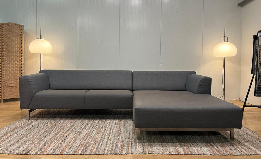 Rolf Benz Linea Hoekbank Grijsbruin – NP: €8.000