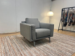 ZGAN Leolux Bellice Fauteuil Grijsblauw – NP: €3.250
