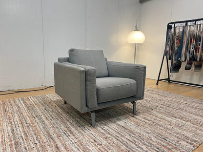 ZGAN Leolux Bellice Fauteuil Grijsblauw – NP: €3.250