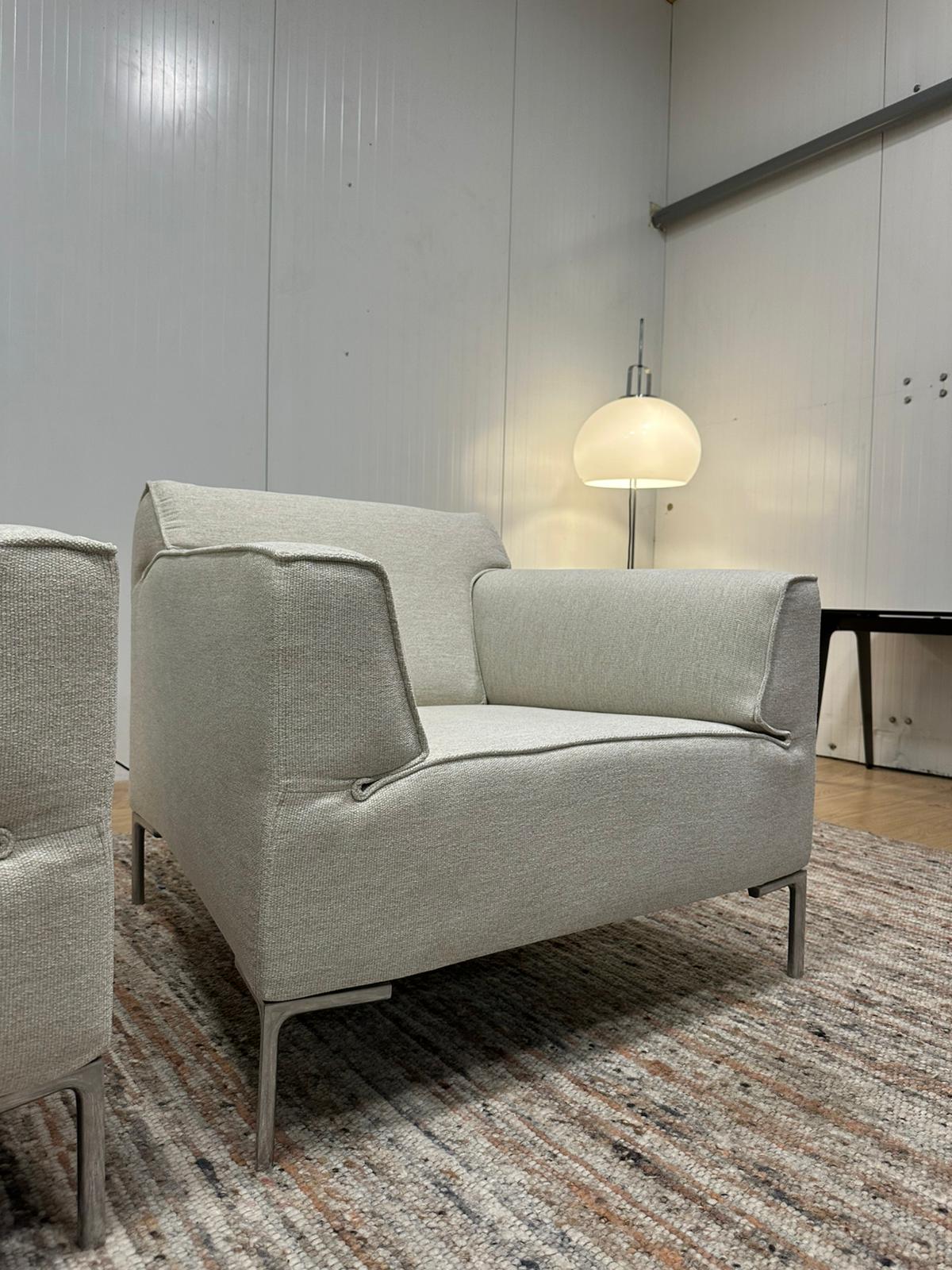 2x Design on Stock Bloq Fauteuil Ecru + GARANTIE NP 2.249 ps