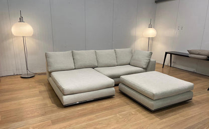 Minotti Hamilton Hoekbank + Hocker | Garantie | NP €19.500