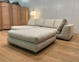 Minotti Hamilton Hoekbank + Hocker | Garantie | NP €19.500