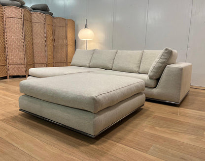 Minotti Hamilton Hoekbank + Hocker | Garantie | NP €19.500