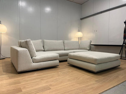 Nieuw gestoffeerde Minotti Hamilton Hoekbank & Hocker