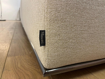 Nieuw gestoffeerde Minotti Hamilton Hoekbank & Hocker