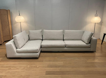 Nieuw gestoffeerde Minotti Hamilton Hoekbank & Hocker