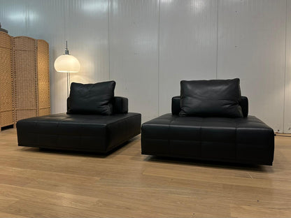 Minotti Lawrence Element Zwart Leder (2x) – NP: €14.000