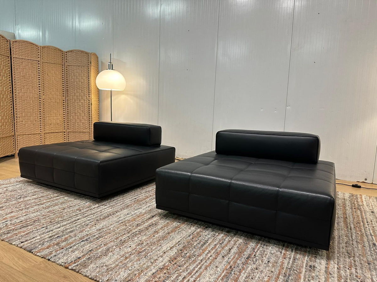 NIEUW Minotti Lawrence 2x Element Leer + GARANTIE