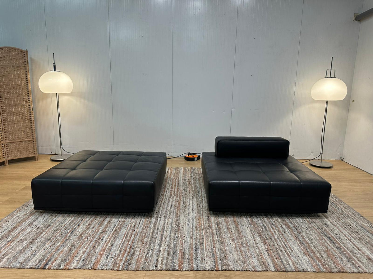 NIEUW Minotti Lawrence 2x Element Leer + GARANTIE