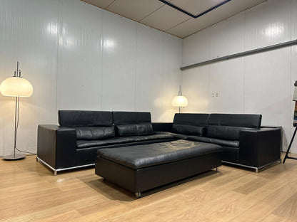 ZGAN De Sede DS-7 Hoekbank + Hocker + GARANTIE – NP: €23.100