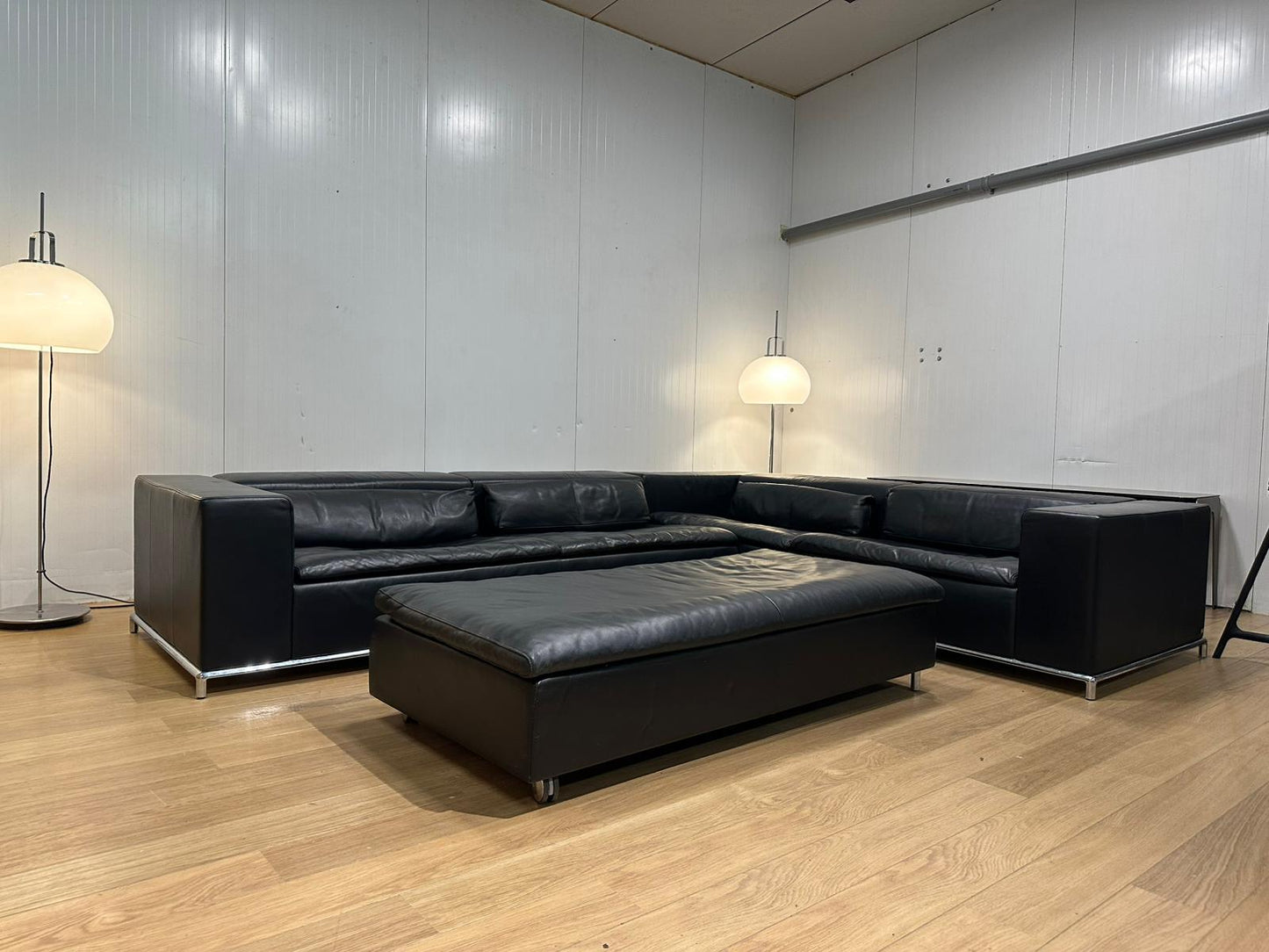 ZGAN De Sede DS-7 Hoekbank + Hocker + GARANTIE – NP: €23.100