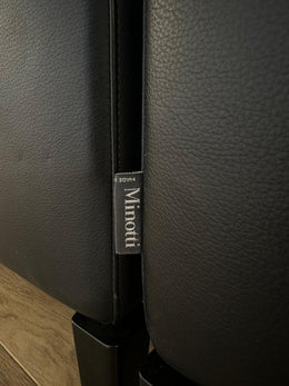 ZGAN Minotti Andersen Hoekbank Zwart Leer NP €27.5k