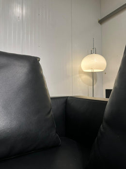 ZGAN Minotti Andersen Hoekbank Zwart Leer NP €27.5k