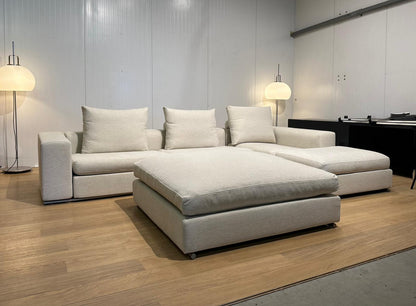 NIEUW GESTOFFEERD Flexform Groundpiece Hoekbank