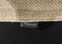 Minotti Hamilton Hoekbank + Hocker – Ecru Bouclé | Refurbished