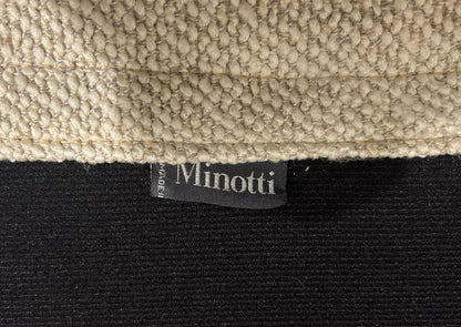 Minotti Hamilton Hoekbank + Hocker – Ecru Bouclé | Refurbished