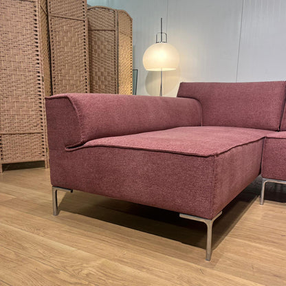 NIEUW GESTOFFEERD Design on Stock Bloq Hoekbank Aubergine
