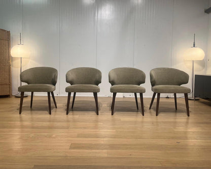 NIEUWSTAAT Minotti Dining Chairs Beige/Taupe Set 4