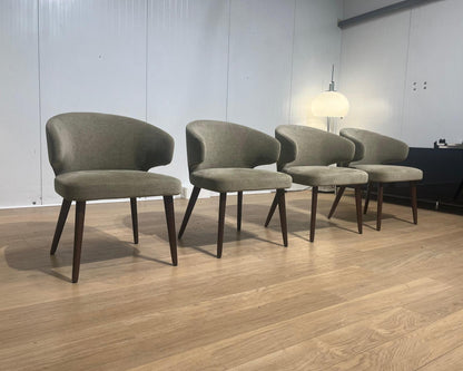 NIEUWSTAAT Minotti Dining Chairs Beige/Taupe Set 4