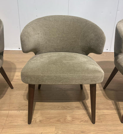 NIEUWSTAAT Minotti Dining Chairs Beige/Taupe Set 4
