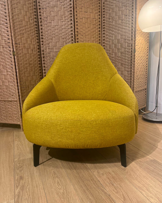 Leolux Jill Fauteuil Geel Nieuwstaat