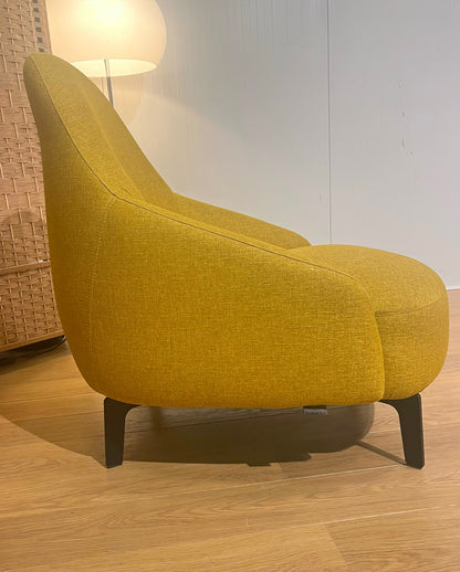 Leolux Jill Fauteuil Geel Nieuwstaat