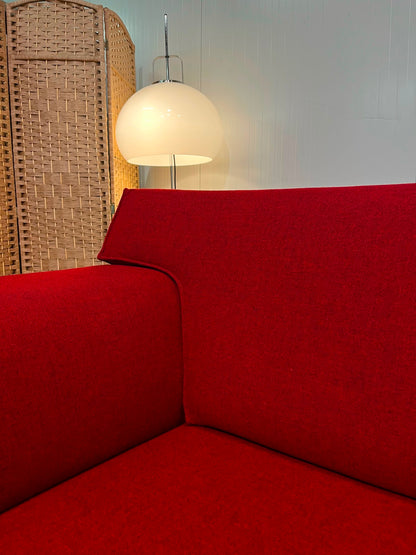Design on Stock Bloq Hoekbank Ploegwol Rood Nieuwstaat