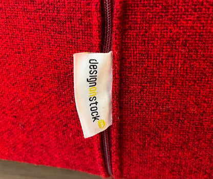 Design on Stock Bloq Hoekbank Ploegwol Rood Nieuwstaat