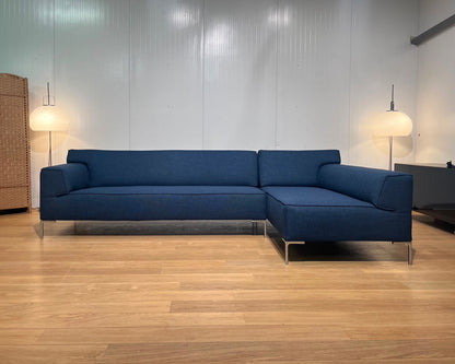 Design on Stock Bloq Hoekbank Blauw Nieuw Gestoffeerd Garantie
