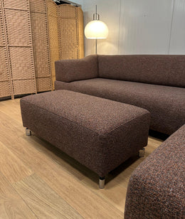 NIEUW Leolux Faya Lobi Hoekbank Ploegwol + Hocker