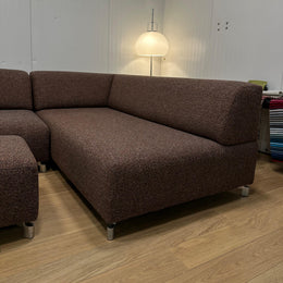 NIEUW Leolux Faya Lobi Hoekbank Ploegwol + Hocker