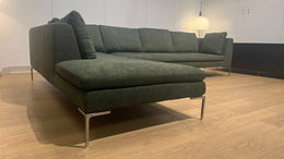 NIEUW B&B Italia Charles Hoekbank Groen + GARANTIE