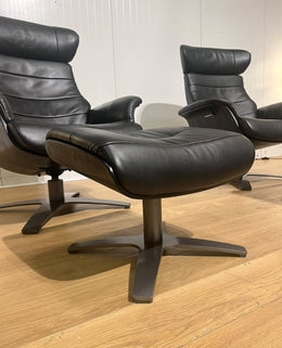 ZGAN Montel 2x Fauteuil + Voetenbank + GARANTIE