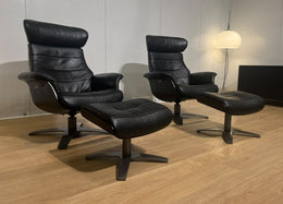 ZGAN Montel 2x Fauteuil + Voetenbank + GARANTIE