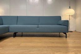 ZGAN Rolf Benz 310 Hoekbank Blauw + GARANTIE | NP €11.750