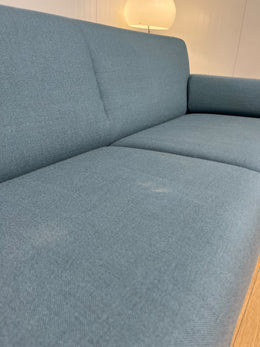 ZGAN Rolf Benz 310 Hoekbank Blauw + GARANTIE | NP €11.750