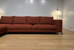 ZGAN B&B Italia Ray Hoekbank Terra + GARANTIE | NP €14.750