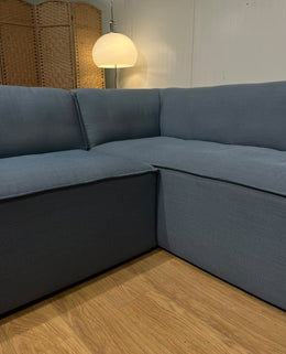 ZGAN Gelderland 6950 Hoekbank Blauw + GARANTIE | NP €7.350