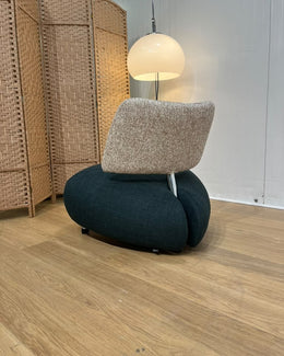 NIEUW Leolux Pallone Fauteuil Groen/Ecru | NP €2.459