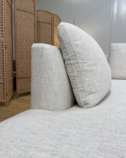 NIEUW Minotti Allen Hoekbank Ecru + GARANTIE | NP €18.500